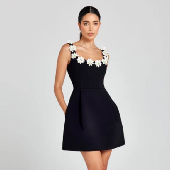 NADINE MERABI Dresses & Skirts - NWT Nadine Merabi Cindy Black Dress - Size S/M